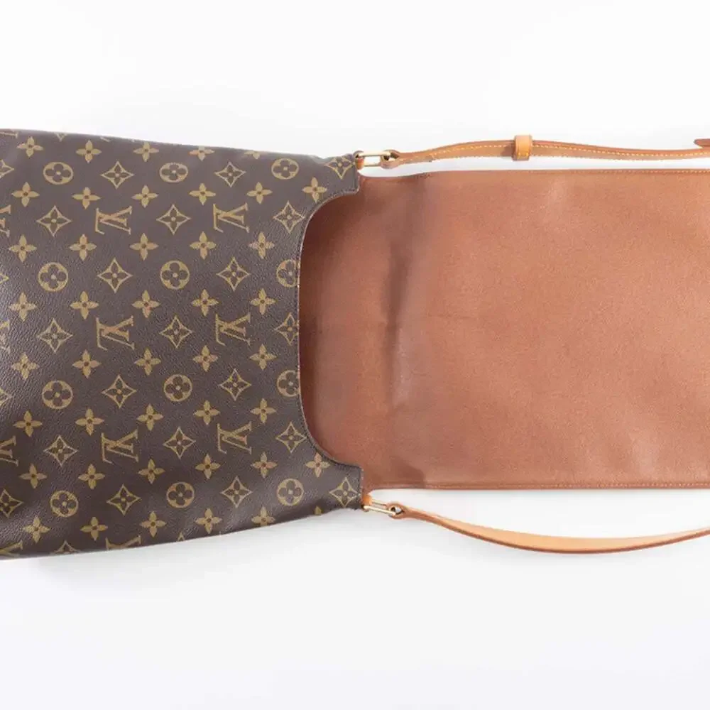 LOUIS VUITTON Brown Monogram Canvas Shoulder Bag